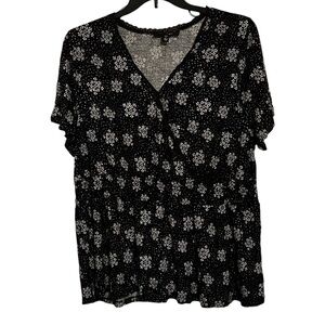 Plus Size Chelsea Studio Floral Tunic Top, 22/24